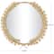 CosmoLiving by Cosmopolitan Gold Metal 3D Floral Wall Mirror 22" x 2" x 22"